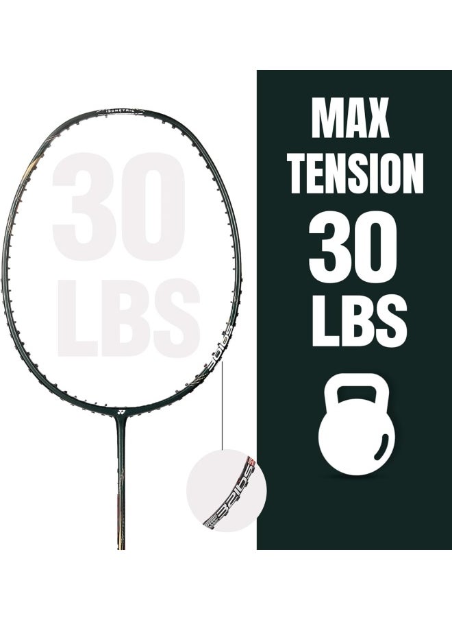 I-Series Strung Badminton Racquet, 5U G4 | Graphite Badminton Racket for Intermediate Players | 30 lbs Tension | Astrox Lite 37i,43i,45i Voltric Lite 35i,40i,47i Developed in Japan