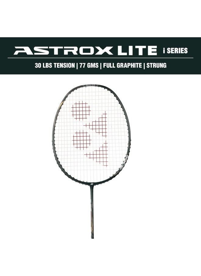 I-Series Strung Badminton Racquet, 5U G4 | Graphite Badminton Racket for Intermediate Players | 30 lbs Tension | Astrox Lite 37i,43i,45i Voltric Lite 35i,40i,47i Developed in Japan