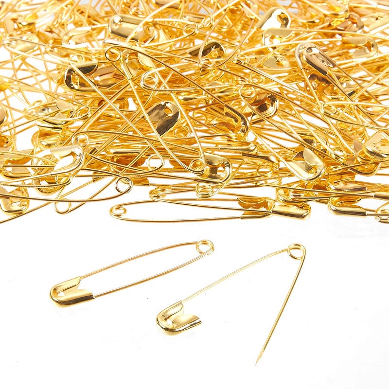 Juvale Juvale 400Count Safety Pins  Large Safety Pins for Garment Repair Quilting Jewelry Making Gold  17 x 04 Inches 