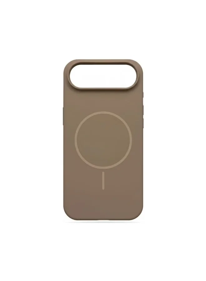 Mobcos Mobcos iPhone 17 Air Brown Luxury Magnetic Compatible for iPhone Series – Shockproof, Slim Fit, Soft-Touch Protective Cover with Magnetic Wireless Charging Support
