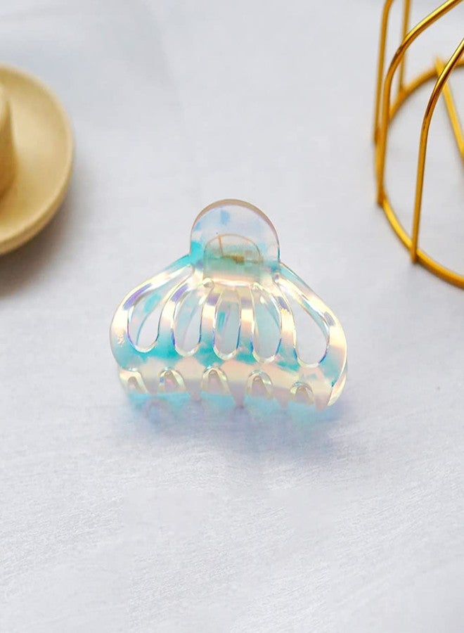 ccHuDE 2 Pcs Holographic Butterfly Hair Claw Clips Nonslip Hair Clamps Jaw Clips Hair Barrettes for Women Girls - Image 3