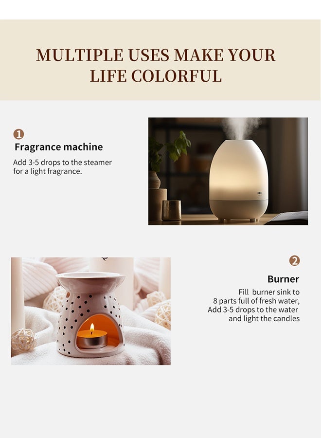 HANKEY Essential Oils Set 12 Pack – Rose, Mint, Sweet Orange, White Tea, Freesia, Jasmine, Sandalwood, Osmanthus, Vanilla, Lemon – Aromatherapy Essential Oils for Diffusers, Humidifiers, Home Fragrance, Candle Making & Relaxing Scent Oils (10mL) - Image 4