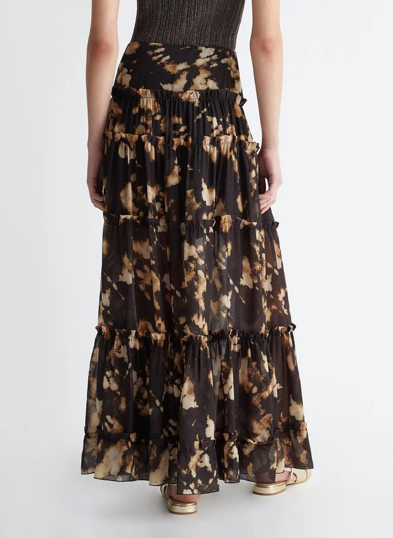 Liu Jo Printed georgette skirt