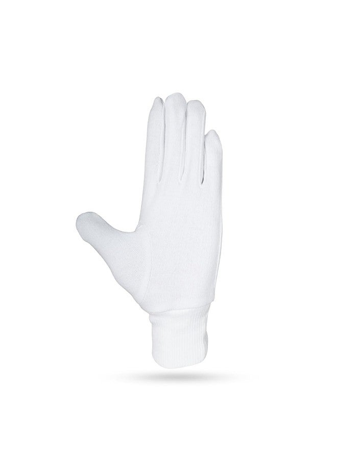 GUDYB Cotton White Cricket Batting and Wicket Keeping Inners Gloves | Washable and Reusable, Highly Absorbent, Durable Cricket Batting Gloves (Color May Vary) - Image 3