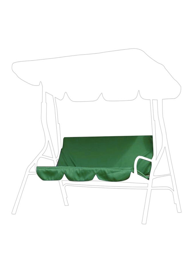 Garden Courtyard Outdoor Waterproof Polyester Taffeta Threeseater Swing Chair Hammock Seat Cushion Cover Cushion Cover 150*50*10CM (Green) - Image 1