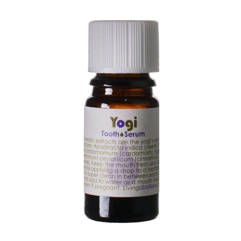 Living Libations - Organic Yogi Tooth Serum | Natural, Wildcrafted Clean Beauty (.17 fl oz | 5 ml)