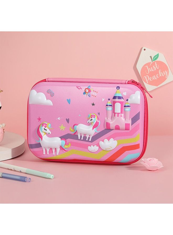 إسكدنيا Big Storage Pencil Case for Girls (Castle) - Image 1