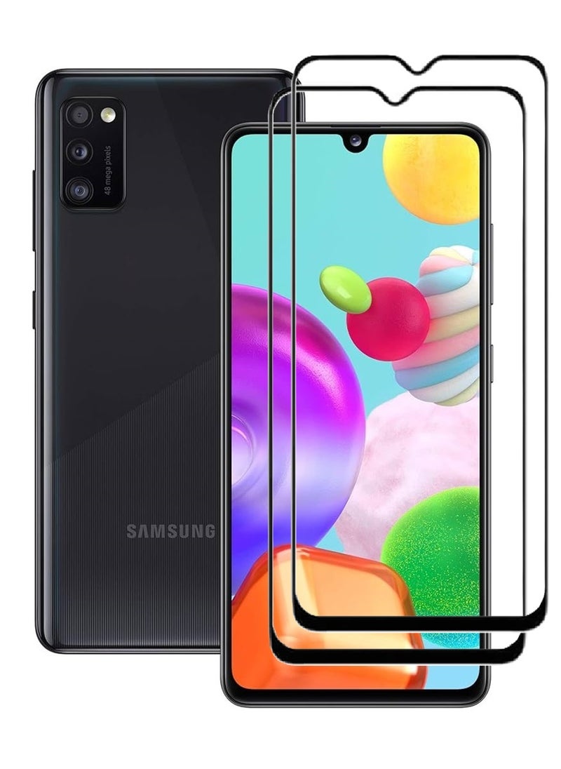 AINA 2 Pieces Tempered Glass Screen Protector 5D Designed For Samsung Galaxy A41 Full Glue Edge to Edge Full Screen Coverage And Bubble Free - Image 1