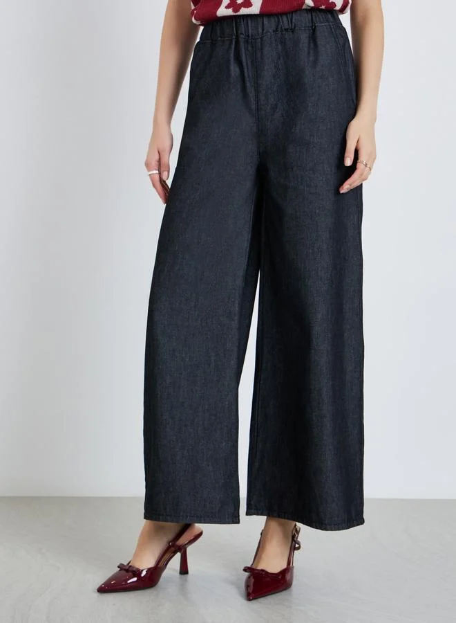 Styli Women High-Rise Wide Leg Jeans