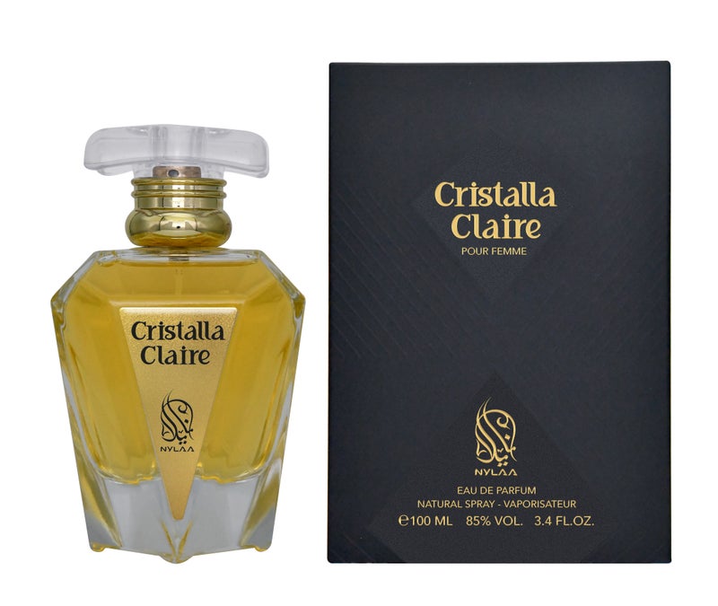 NYLAA Cristalla Claire Eau De Parfum(EDP) 100ML | Premium Perfume for Women | Long Lasting Fragrance | Daily Use Perfume - Image 1