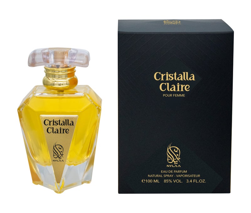 NYLAA Cristalla Claire Eau De Parfum(EDP) 100ML | Premium Perfume for Women | Long Lasting Fragrance | Daily Use Perfume - Image 4