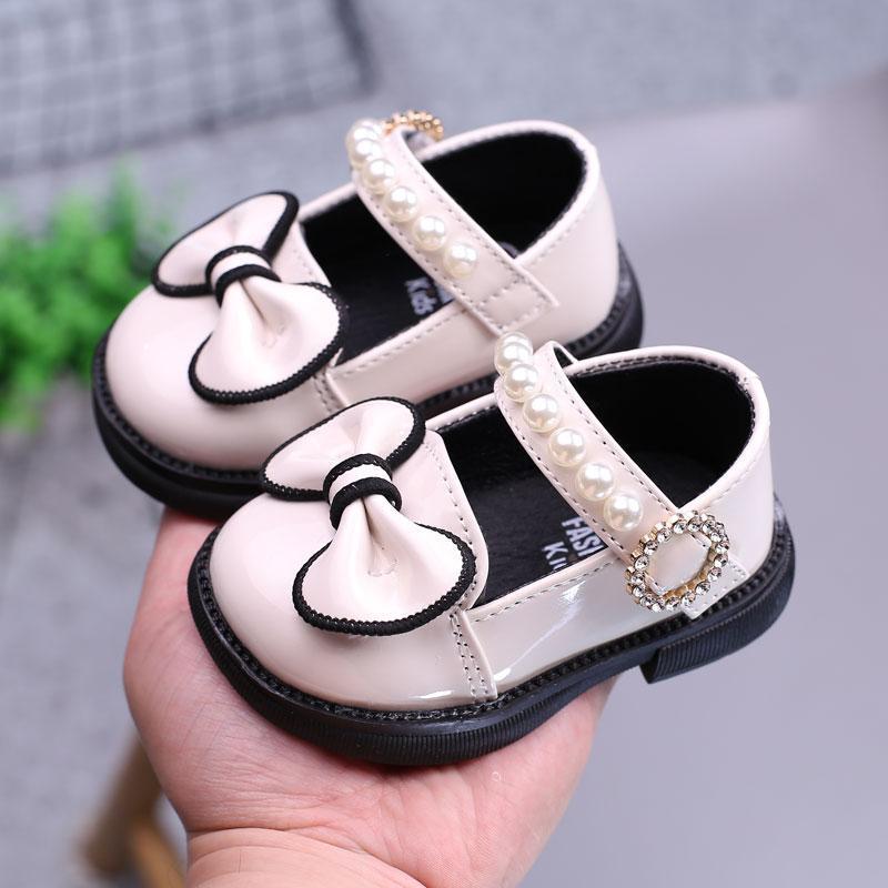 2025 Children'S Leather Shoes Princess Shoes Soft-Soled Baby Toddler Shoes Women'S Baby Shoes Girls' Pea Shoes Single-Layer Shoes - Image 5