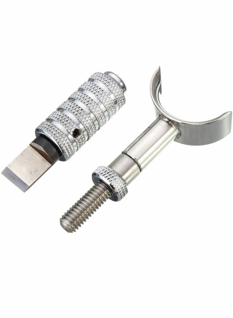 KASTWAVE سكين النقش الدوارة من الجلد، مجموعة أدوات القطع والنقش الدقيقة من الفولاذ المقاوم للصدأ، مجموعة العمل اليدوية القابلة للتعديل - Image 5