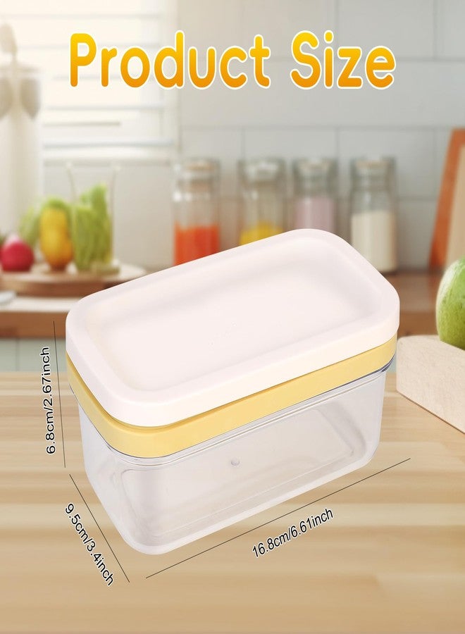 ELEGICKLIP Butter Dish with Cutter Slicer Clear Airtight Butter Container for Easy Cutting And Storage Covered Butter Keeper with Lid for Fridge Home Kitchen - Image 2