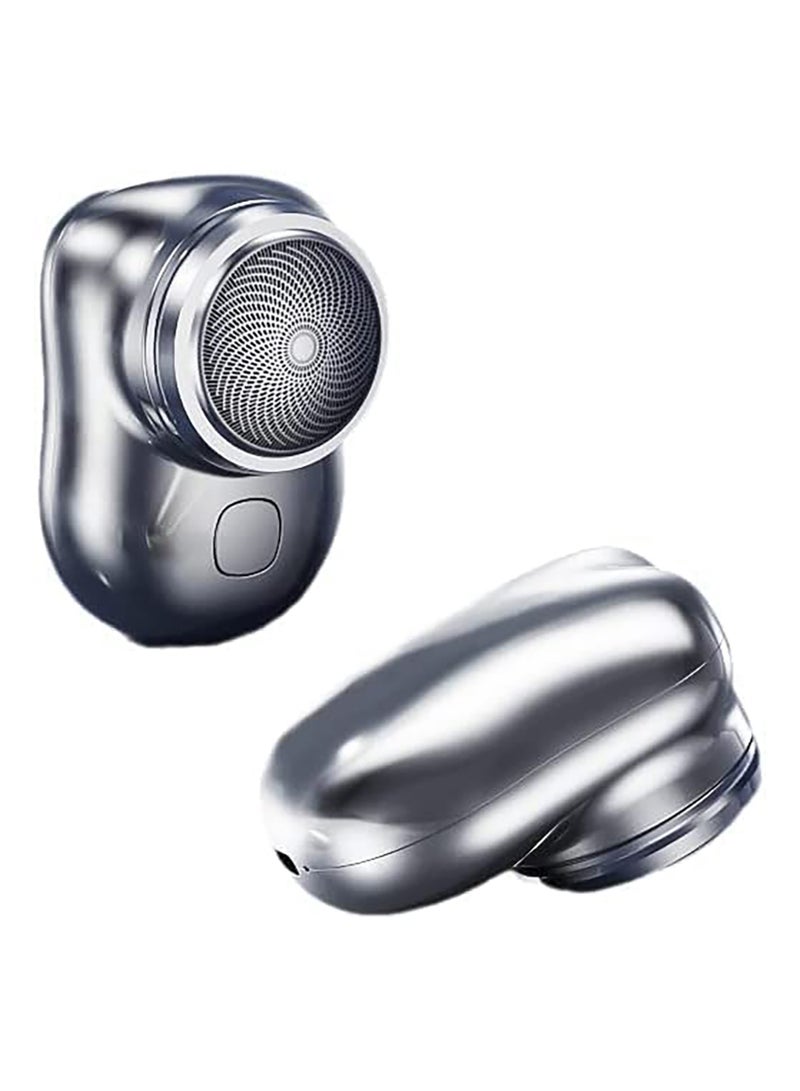 حلاقة كهربائية محمولة للرجال، ماكينة حلاقة بحجم جيب صغير، مشذّب لحية ومقصات شعر، ماكينة حلاقة كهربائية رطبة وجافة للاستخدام في المنزل والسيارة والسفر - Image 1