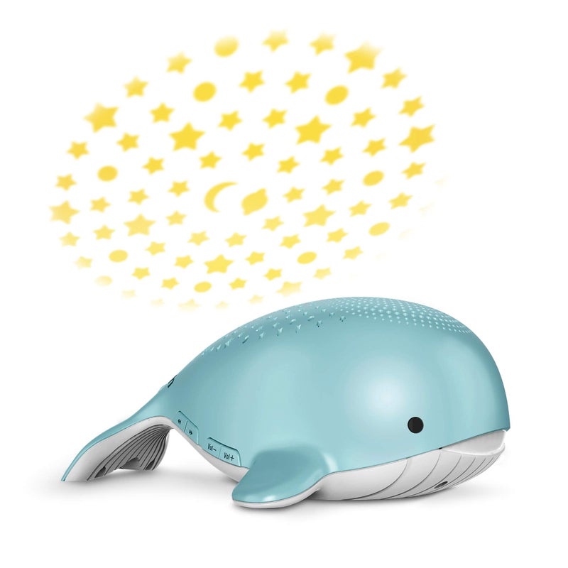 VTech Communications BC8312 Wyatt The Whale Storytelling Baby Sleep Soother with a White Noise Sound Machine Featuring; 10 Stories, 10 Ambient Sounds & 10 Calming Melodies with Glow-on-Ceiling - Image 1