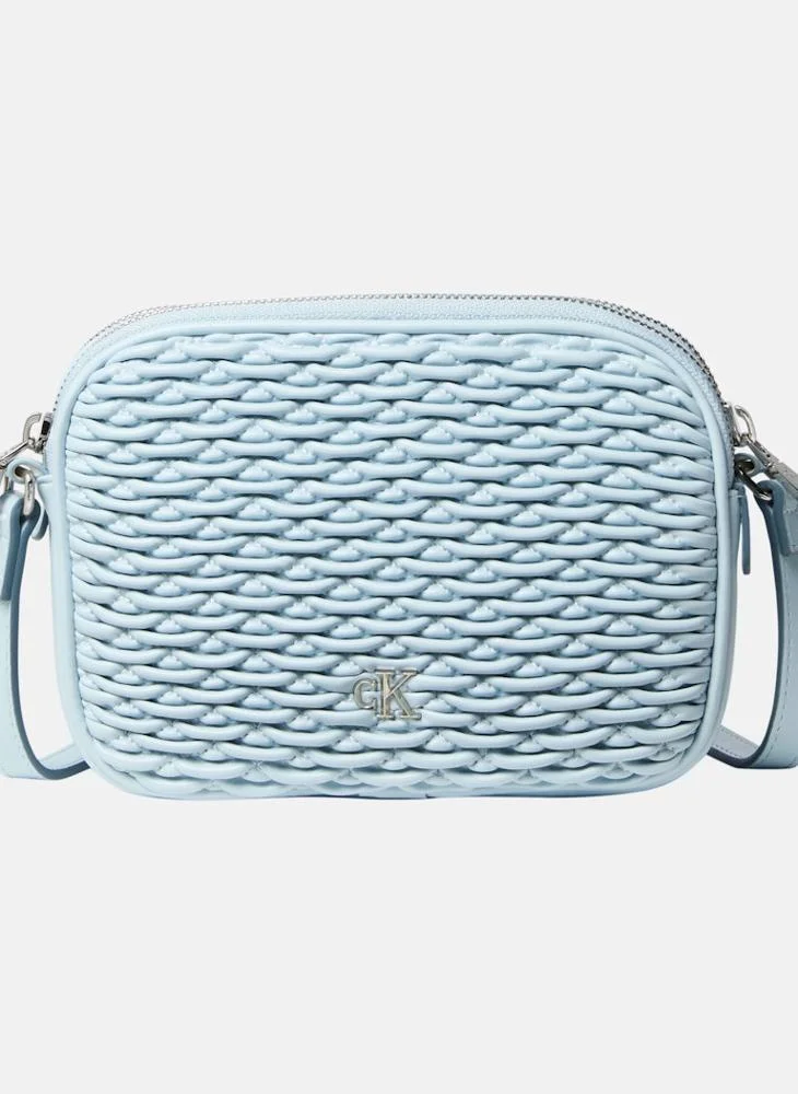 CALVIN KLEIN Pleated Double Zip Camera Bag