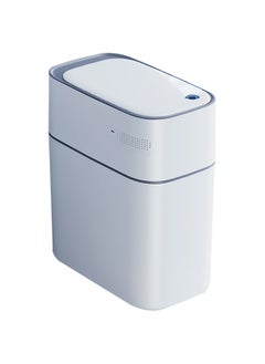 Bathroom Trash Can Smart Touchless Motion Sensor Adsorption, Automatic Garbage Can, Plastic Trash Bin, 14 L for Living Room, Bedroom, Office, Kitchen