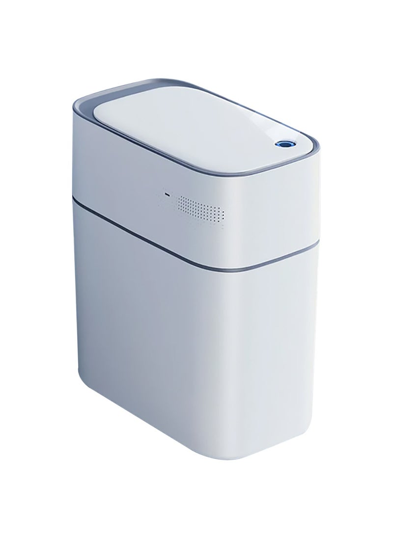 LIMITLESS Bathroom Trash Can Smart Touchless Motion Sensor Adsorption, Automatic Garbage Can, Plastic Trash Bin, 14 L for Living Room, Bedroom, Office, Kitchen  - Image 1