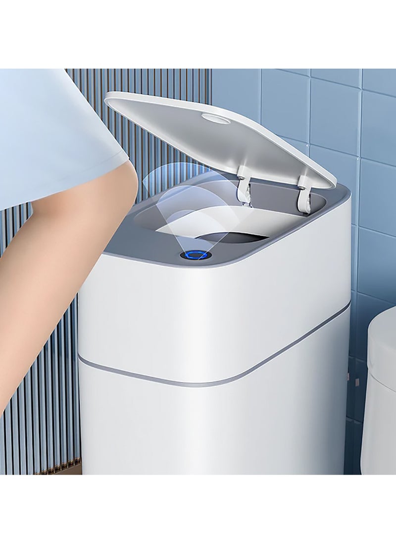 LIMITLESS Bathroom Trash Can Smart Touchless Motion Sensor Adsorption, Automatic Garbage Can, Plastic Trash Bin, 14 L for Living Room, Bedroom, Office, Kitchen  - Image 4