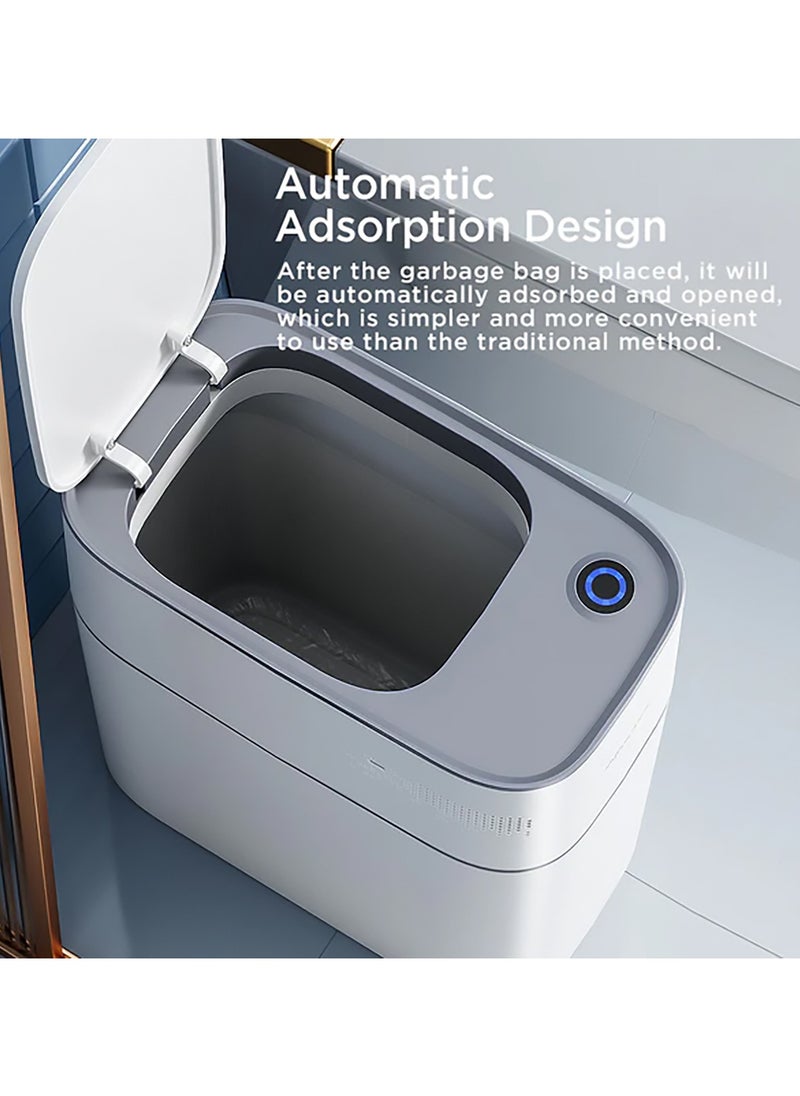 LIMITLESS - Bathroom Trash Can Smart Touchless Motion Sensor Adsorption, Automatic Garbage Can, Plastic Trash Bin, 14 L for Living Room, Bedroom, Office, Kitchen - Image 1