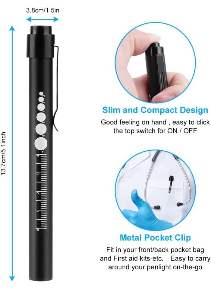 قلم ضوء طبي تشخيصي LED – قلم طبي قابل للشحن USB للممرضين والطلاب والأطباء - Image 3