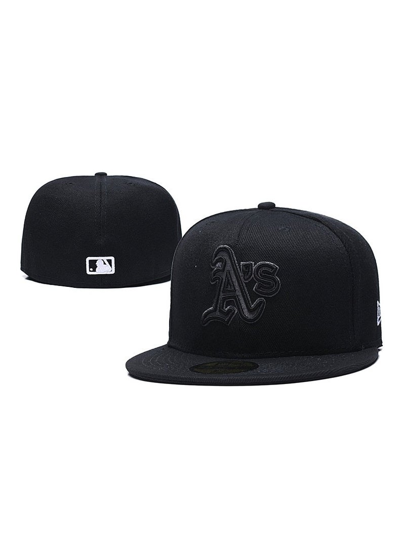 NEW ERA 3D Embroidered Fitted Baseball Team Cap with Closed Back for Sun Protection-60.6CM 