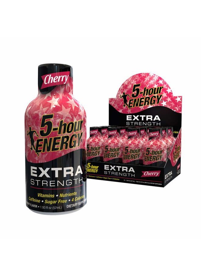 5-hour ENERGY Shot, Extra Strength Cherry, 1.93 Ounce, 12 Count - Image 1