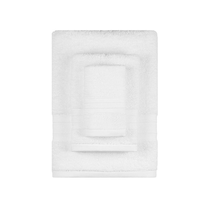 Trident Soft Comfort Air Rich Towels for Bath 100 Cotton Towel Super Soft Highly Absorbent 3 Pieces Towel Set 500 GSM White - Image 3