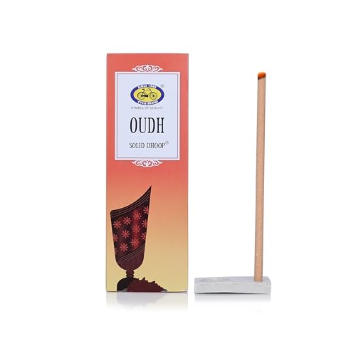 Cycle Pure Oudh Fragrance Bambooless Solid Dhoop Sticks for Puja | Handcrafted & Eco Friendly | Incense Sticks with Free Dhoop Holder | Agarbatti for Rituals | Pack of 2 - Image 2
