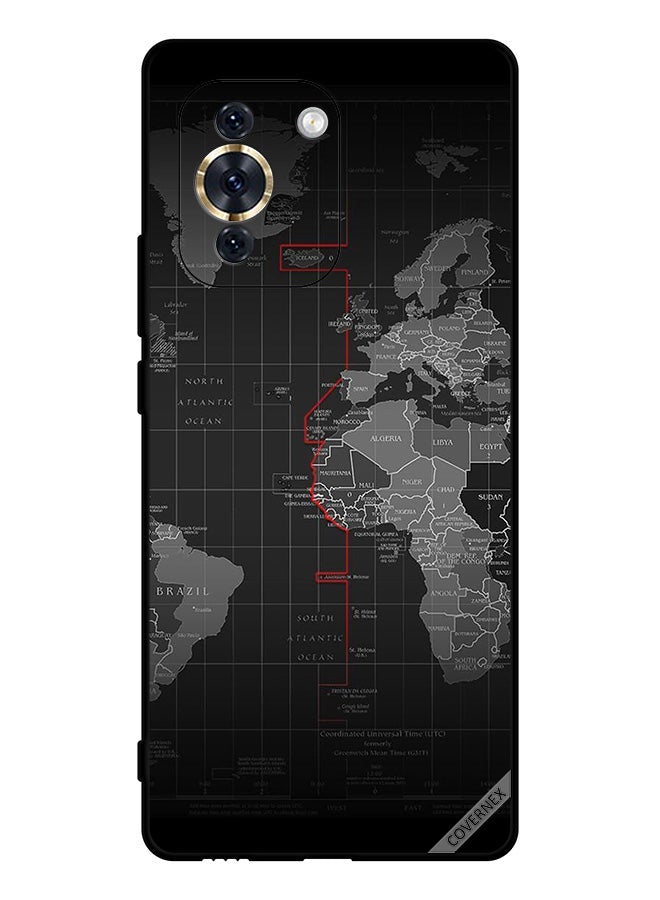 Covernex Protective Case Cover For Huawei Nova 10 Pro World Map - Image 1