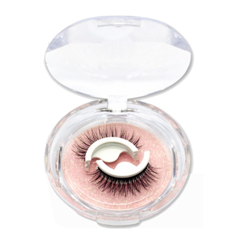 3 Pairs False Eyelashes Self Adhesive Reusable Thick Curly Fake Eyelashes with Storage Boxes - Image 3
