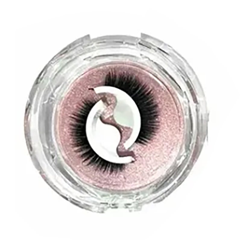 3 Pairs False Eyelashes Self Adhesive Reusable Thick Curly Fake Eyelashes with Storage Boxes - Image 2
