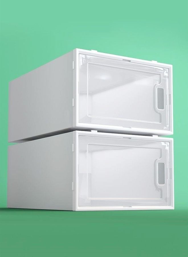 C&C Home 2 Pieces Household Stackable New Design Modular Shoe Storage Rack 33.5 x 22.8 x 28 Centimeter - Image 2