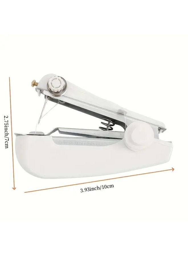 Portable Mini Sewing Machine White With 14pcs Gifts Handheld Manual Household Tailor Tool - Image 4