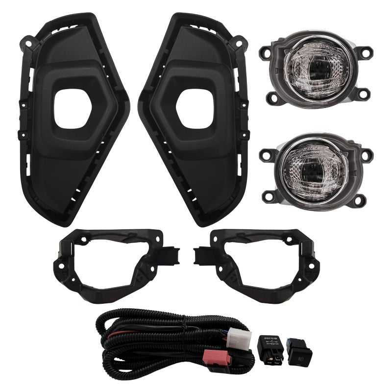 WILD BEAR LED Fog Lights Compatible with 2019 2020 2021 2022 2023 2024 2025 Toyota RAV4 1 Pair Fog Lamps with switch,harness Kit (Clear lens) - Image 1