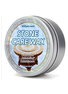 WILLIAM WEIR Stone Polishing Care Wax, Granite Cleaner and Polish, Quartz Countertop Cleaner, Marble Polish for Marble Furniture, Ceramic Tiles, Stone Floor, Stone Polish Protection 80g  - Image 1