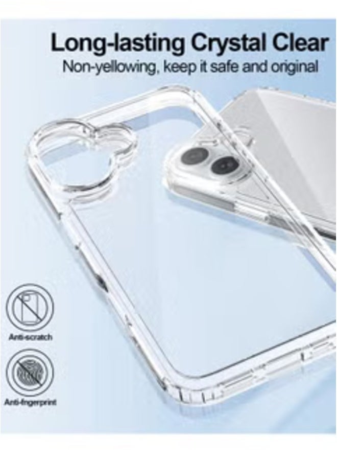 Raxoom Crystal Clear iPhone 16 Case â€“ 6.1 Inch Transparent Slim Thin Shockproof Cover - Image 4