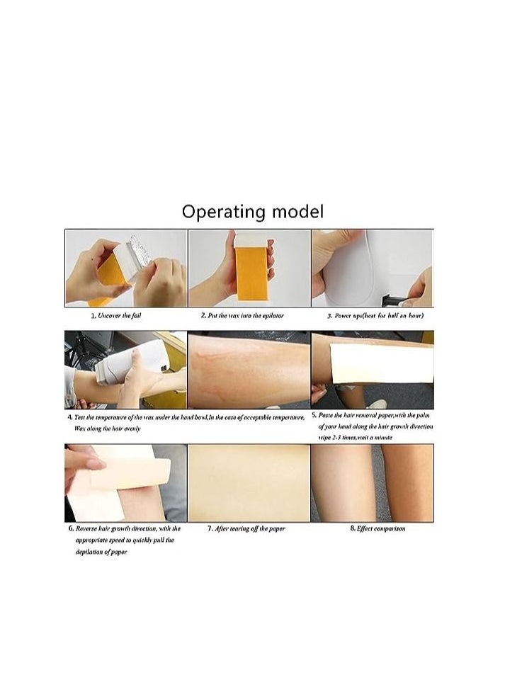 ORiTi - ORiTi Wax Epilator, Removal Machine Set Wax Heater Warmer with Wax Cartridge and Depilatory Paper - Image 1