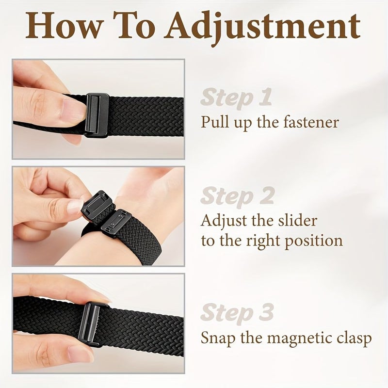Nylon Magnetic Buckle Strap 22mm Adjustable for Smartwatches - Image 3
