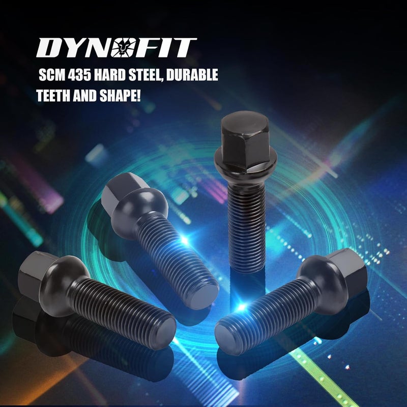 SOOMJ dynofit 14x1.5 Extended Lug Bolts for Wheel Spacers - 20pcs 45mm Shank/69mm Tall Ball Seat - Image 4