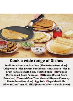 Hawkins Hawkins Futura 28 cm Dosa Tava, Non Stick Dosa Tawa, Induction Dosa Tawa, Black (INDT28)  - Image 5