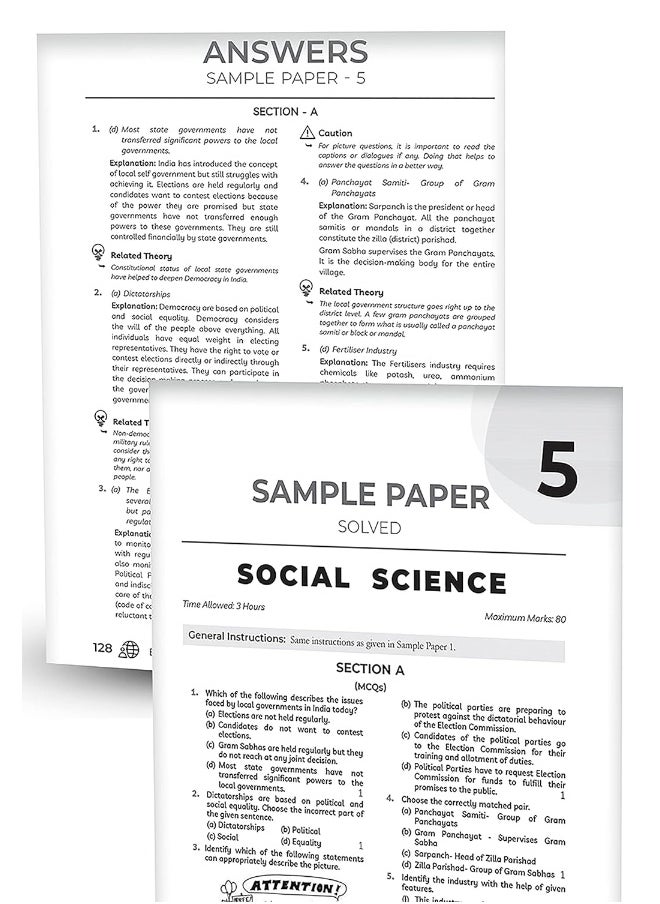 null - Educart CBSE Class 10 SOCIAL SCIENCE Sample Papers 2023 (With Exclusive Topper Answers and Marks breakdown 2022-23) - Image 1