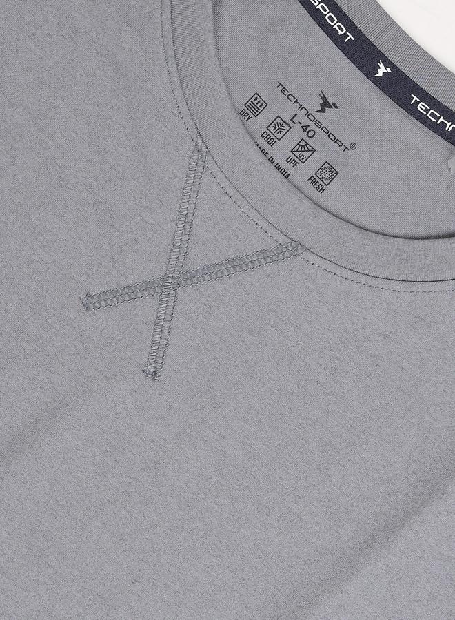 Technosport Solid Long Sleeves Regular Fit T-Shirt - Image 4