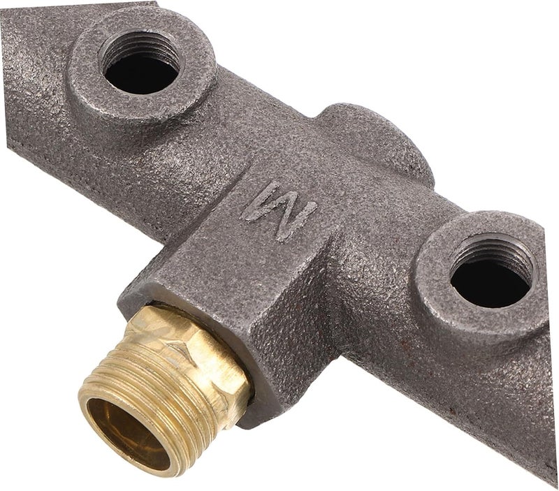 Garneck Air Compressor Switch Bracket for with Cast Iron 6 Hole Sixport Design and 0.79 Inch Male Threads, Multi-directional Connections Compressor Systems Maintenance in Workshop - Image 3
