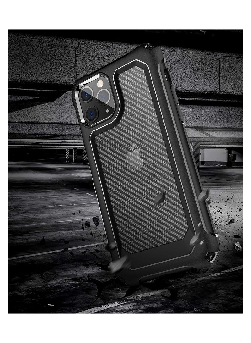 Carbon Fiber Silicone Case for iPhone 12 (6.1 inch) - Image 3