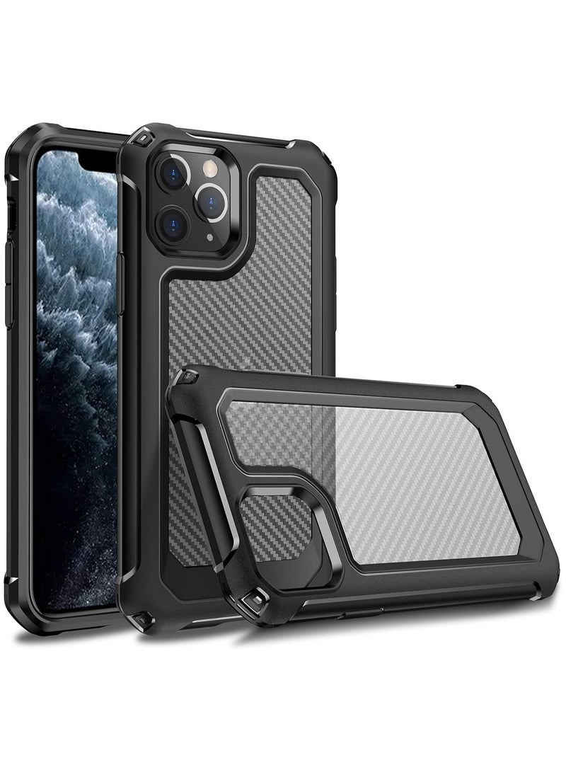 Carbon Fiber Silicone Case for iPhone 12 (6.1 inch) - Image 1