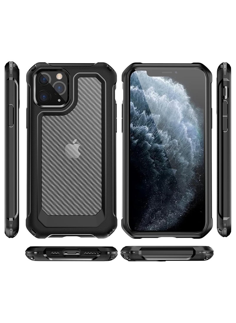 Carbon Fiber Silicone Case for iPhone 12 (6.1 inch) - Image 4