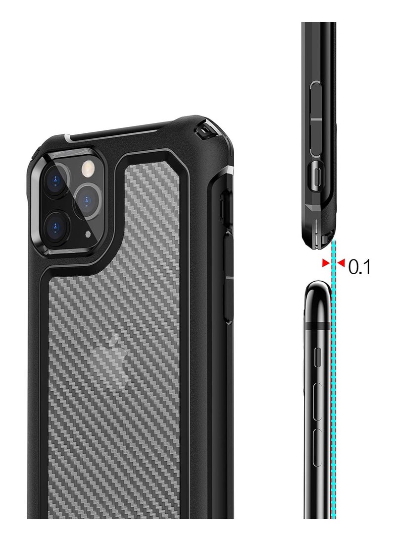 Carbon Fiber Silicone Case for iPhone 12 (6.1 inch) - Image 2