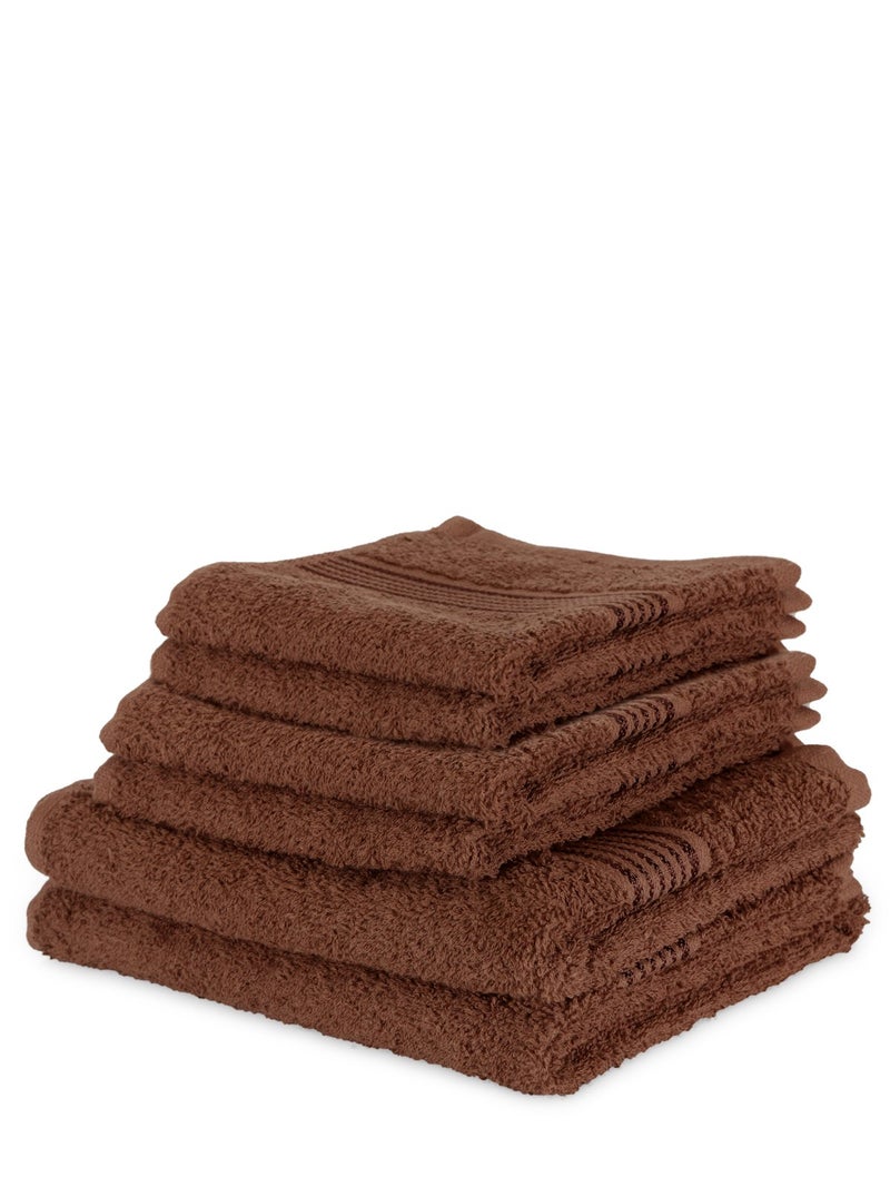 KOPA by Bianca [6pc Quick Dry 100% Cotton Soft Terry Towel -2pc Hand, 4pc Face (d'ross) - Super Absorbent, Lightweight, Odour Free - for Men, Women, Kids Solid-Multi - Image 3